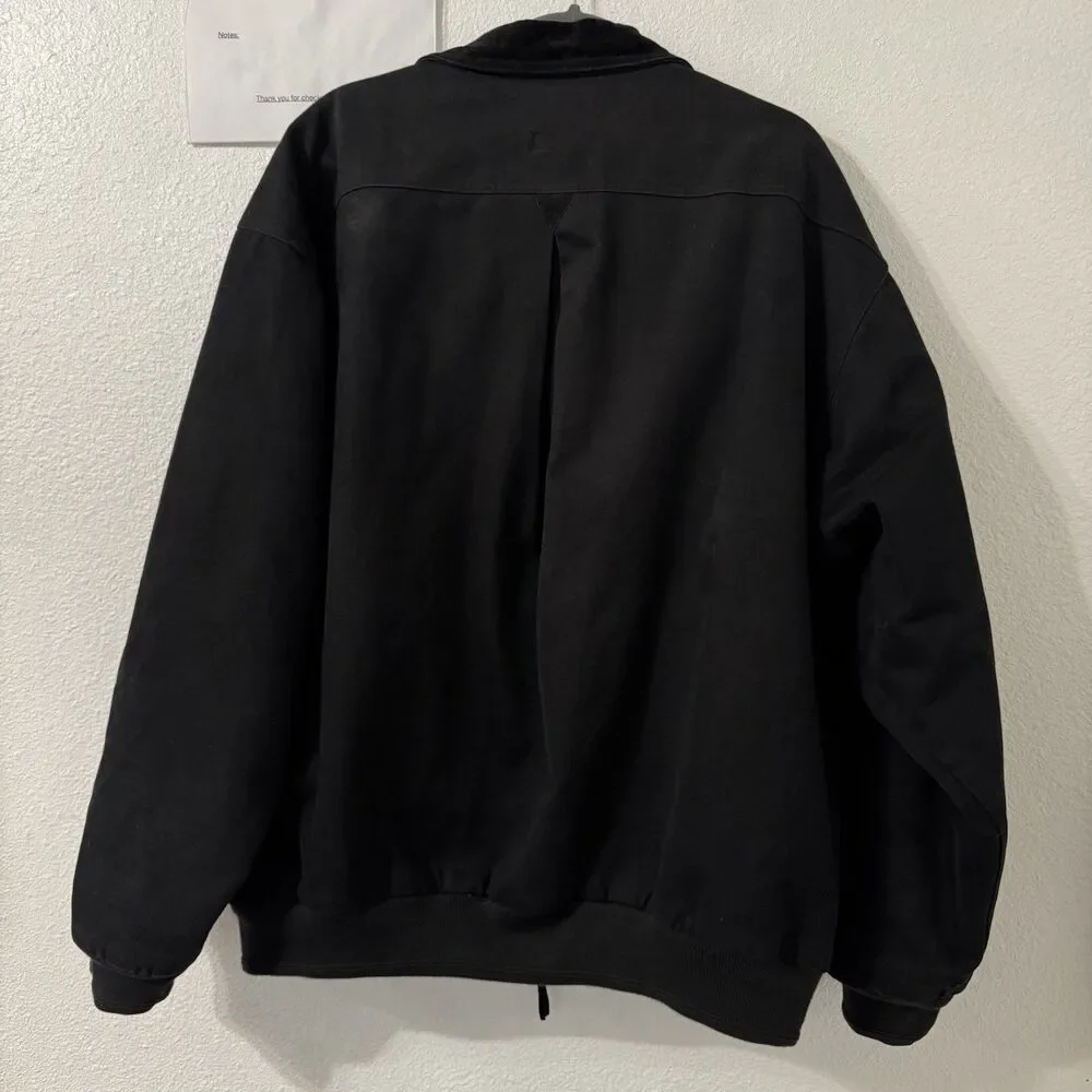 Rare Vintage Nike‎ Golf Quilt Lined Full Zip Bomber Jacket Mens XL 90s Y2K Suede